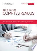Réussir ses comptes rendus