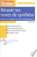 Réussir ses notes de synthèse