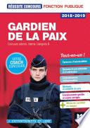 Réussite concours - Gardien de la paix Cat. B - 2018-2019 - Préparation complète