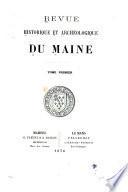 Review historique et archeologique du Maine