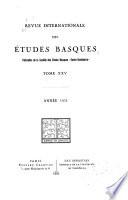 Revista internacional de los estudios vascos