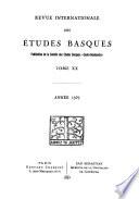 Revista internacional de los estudios vascos