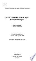 Révolution et République
