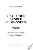 Révolution, Vendée, chouannerie