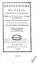 Révolutions de Paris