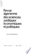 Revue algérienne des sciences juridiques, économiques et politiques