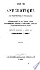 Revue anecdotique des excentricités contemporaines