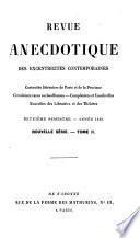 Revue anecdotique des lettres et des arts [afterw.] des eccentricités contemporaines. Vol.1-nouv. sér., vol.6 [mispr. 5].