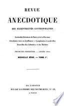 Revue anecdotique des lettres et des arts