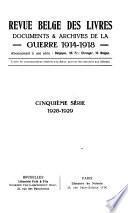 Revue belge des livres