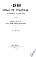 Revue belge et étrangère
