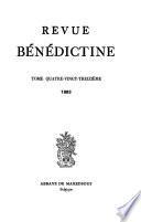 Revue bénédictine