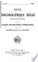 Revue bibliographique belge