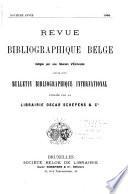 Revue bibliographique belge
