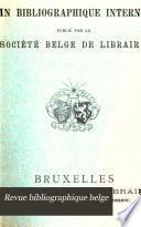 Revue bibliographique belge