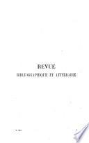 Revue bibliographique et littéraire de l'Oeuvre des agrégations pour la propagation des bons ouvrages