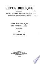 Revue biblique