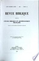 Revue biblique
