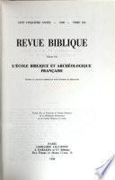 Revue biblique