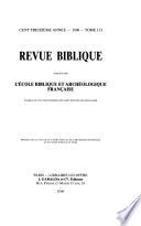 Revue biblique internationale