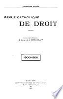 Revue catholique de droit
