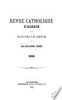 Revue catholique de l'Alsace