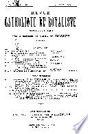 Revue catholique et royaliste