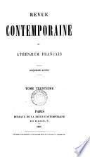 REVUE CONTEMPORAINE ET ATHENAEUM FRANCAIS