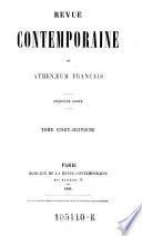 Revue contemporaine
