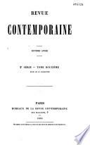 Revue contemporaine (Paris. 1858)