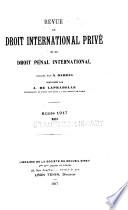 Revue critique de droit international privé