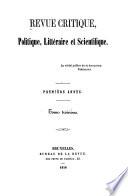 Revue critique, politique, littéraire et scientifique