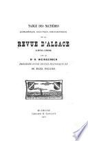Revue d'Alsace
