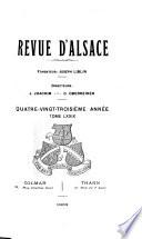 Revue d'Alsace