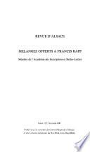 Revue d'Alsace