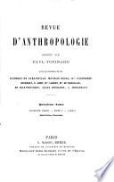 Revue d'anthropologie