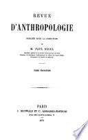 Revue D'Anthropologie