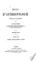 Revue d'anthropologie