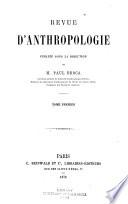 Revue d'anthropologie