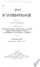 Revue d'anthropologie