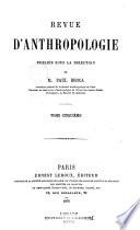 Revue d'anthropologie