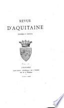 Revue d'Aquitaine, scientifique et littéraire