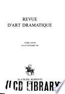 Revue d'art dramatique