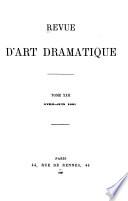 Revue d'art dramatique