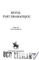 Revue d'art dramatique