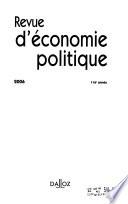 Revue d'économie politique