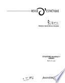 Revue d'esthétique