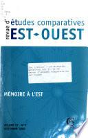 Revue d'études comparatives est-ouest