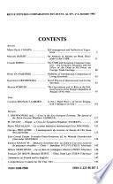 Revue d'études comparatives est-ouest
