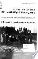 Revue d'histoire de l'Amérique française
